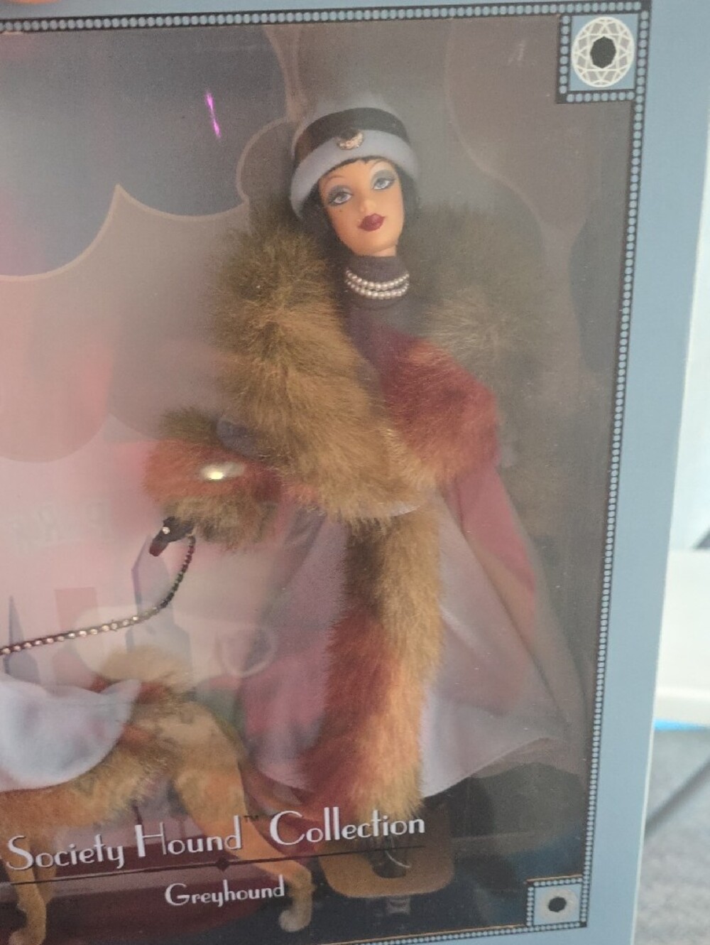 Barbie Society Hound Collection Doll with Greyhound - Pink and Brown Accents - Picture 3 of 6